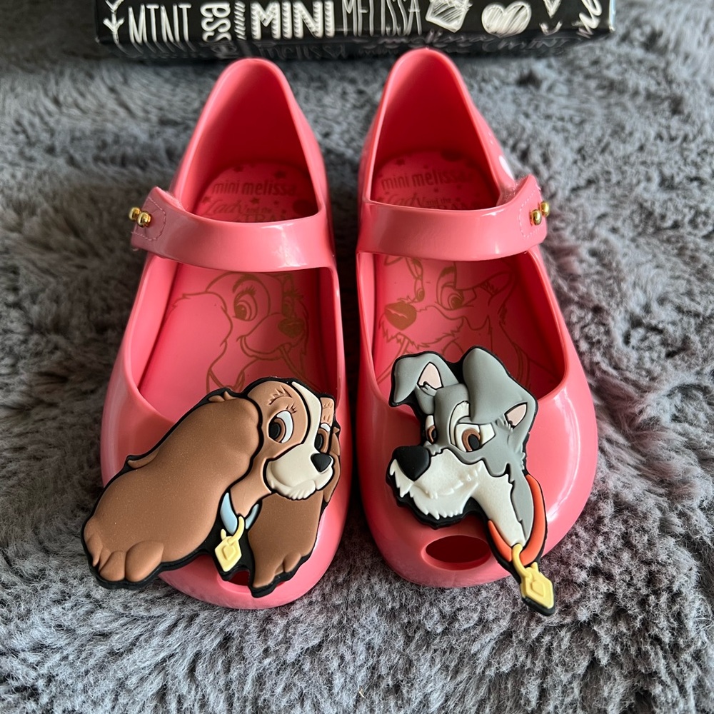 NEW Mini Melissa Lady and the Tramp Shoes  Pink Azalea 9